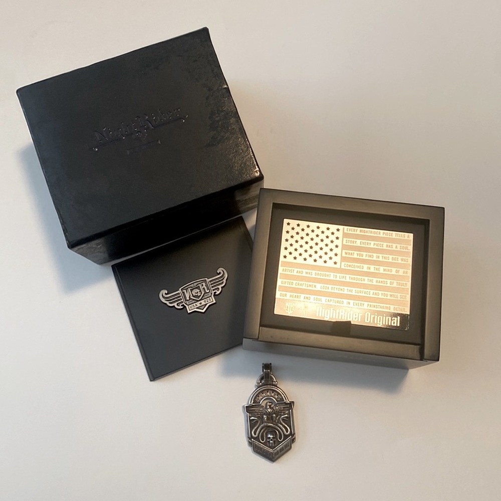 Nightrider .925 Sterling Silver Eagle Pendant